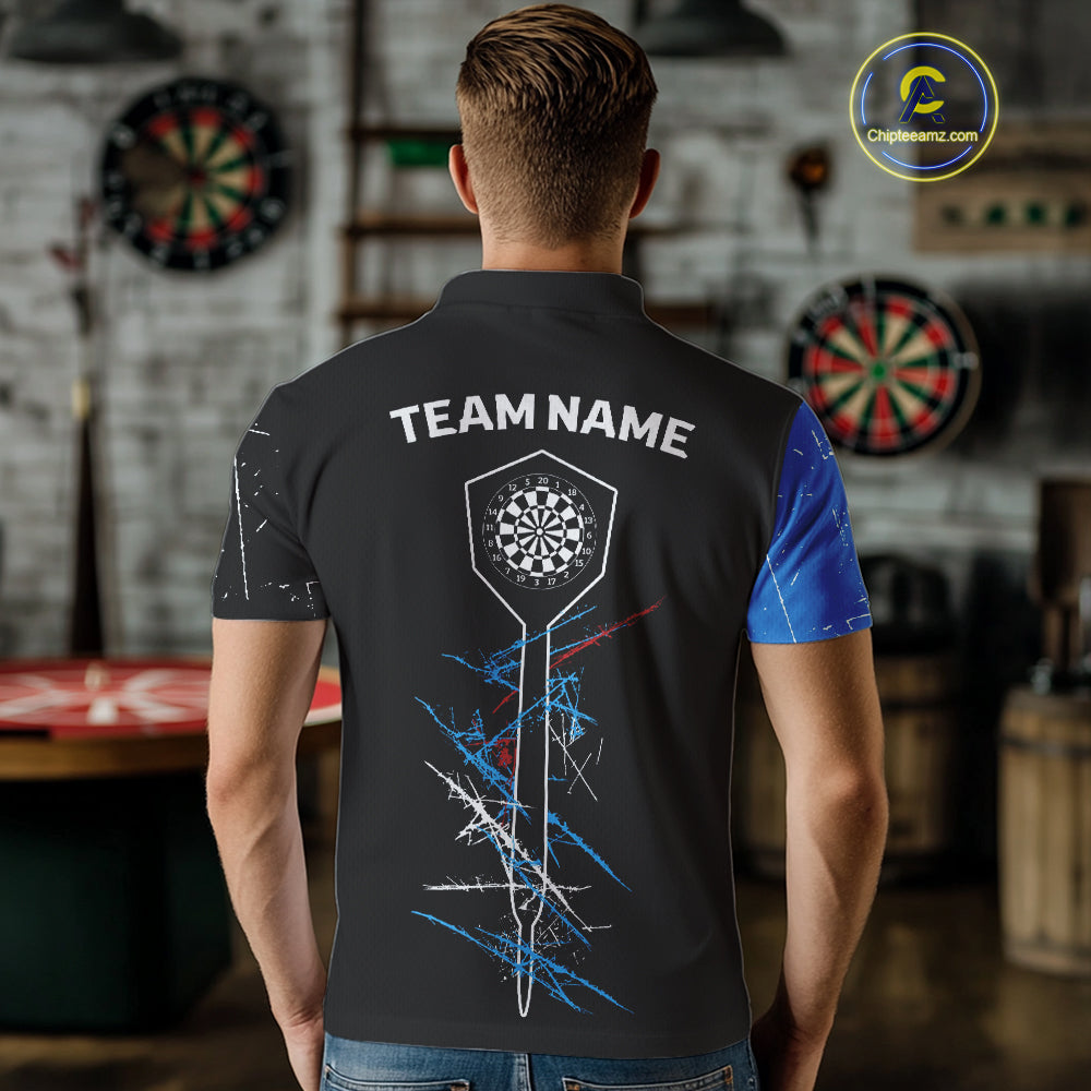 Dart Arrow Scratches Effect Custom Dart Shirt For Men, Dart Team Jerseys NYN0215
