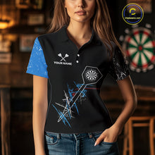 Load image into Gallery viewer, Dart Arrow Scratches Effect Custom Dart Shirt For Women, Dart Team Jerseys NYN0215