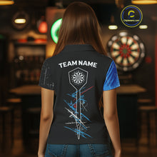 Load image into Gallery viewer, Dart Arrow Scratches Effect Custom Dart Shirt For Women, Dart Team Jerseys NYN0215