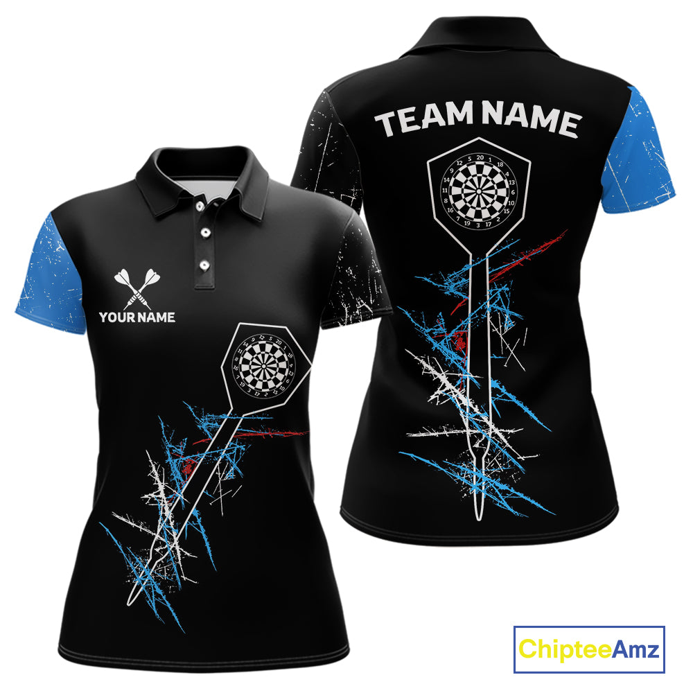 Dart Arrow Scratches Effect Custom Dart Shirt For Women, Dart Team Jerseys NYN0215