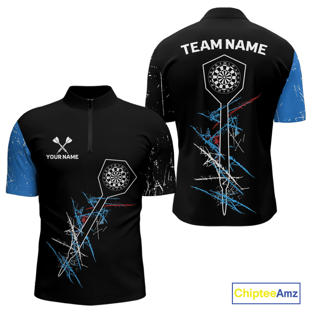 Dart Arrow Scratches Effect Custom Dart Shirt For Men, Dart Team Jerseys NYN0215