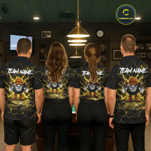 Load image into Gallery viewer, Billiard 8 Ball Cowboy Funny Pool Shirt For Men Custom Thunder Yellow Team Billiard Attire NYN3443