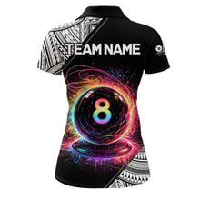 Load image into Gallery viewer, Rainbow 8 Ball Pool Polo &amp; 1/4-Zip Shirt For Women Personalized Tribal 8 Ball Billiard Gifts NYN2425
