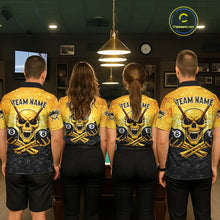Load image into Gallery viewer, Funny Beer &amp; Skull 8 Ball Pool Billiard Team Shirt For Men Custom 3D Billiard Balls Jerseys NYN2439