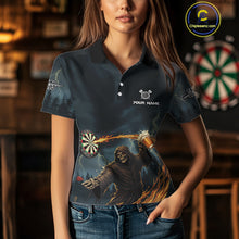 Load image into Gallery viewer, Custom Funny Play Darts &amp; Beer Grim Reaper Dartboard Women Darts Polo Shirt Dart Jerseys NYN1914