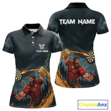 Load image into Gallery viewer, Custom Funny Play Darts &amp; Beer Human Dartboard Women Darts Polo Shirt Dart Jerseys NYN1915