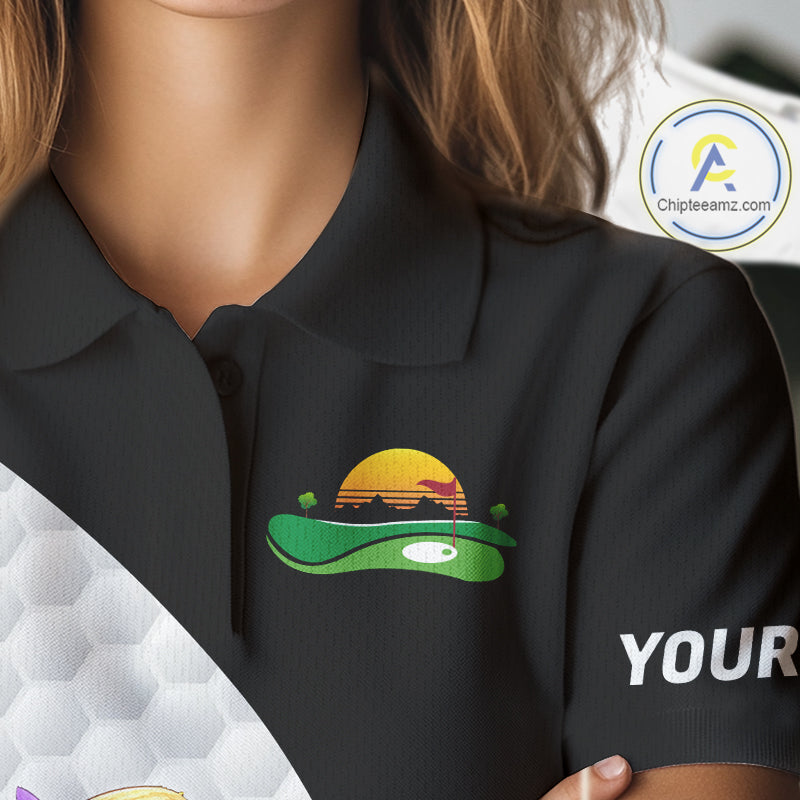 Womens Colorful Argyle Polo Golf Shirts Custom Parrots Golfer Summer Golf Team Attire For Golfers NYN3060