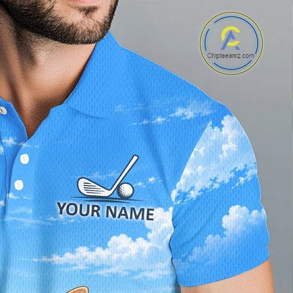 Chihuahua Golf Team Shirt Custom Funny Golf Polos For Men Matching Couples Golf Shirts NYN4440