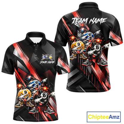 Funny Dabbing Bomb 8-Ball 9-Ball 10-Ball Billiard Pool Shirt For Men Custom Billiard Team Appeal NYN4865