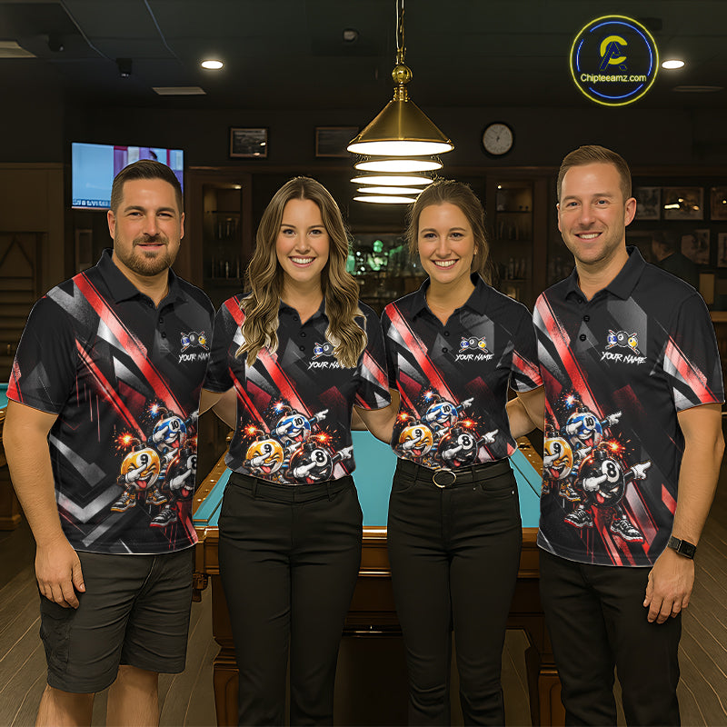 Funny Dabbing Bomb 8-Ball 9-Ball 10-Ball Billiard Pool Shirt For Women Custom Billiard Team Appeal NYN4865