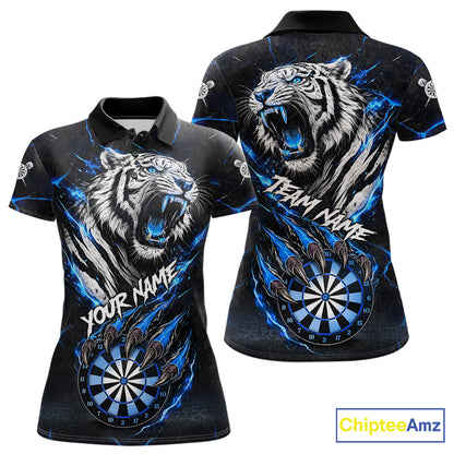 Custom Blue Claws Tiger Dart Shirts For Women Thunder Tiger Dart Team Shirt Darter Clothing Outfits NYN2887