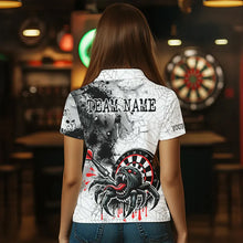 Load image into Gallery viewer, Personalized Dripping Black And Red Spider Dart Shirts For Women, Custom Dart Jerseys NYN0009