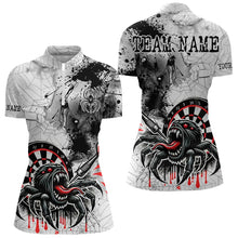 Load image into Gallery viewer, Personalized Dripping Black And Red Spider Dart Shirts For Women, Custom Dart Jerseys NYN0009