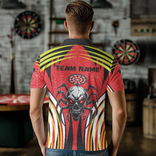 Load image into Gallery viewer, Personalized Black And Red Spider Dart Shirts For Men, Custom Dart Team Jerseys NYN0017