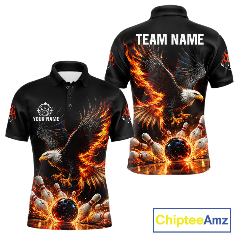 Cosmic Neon Bowling Polo 1/4-Zip Shirt For Men Custom Pink Glowing Butterfly Bowling Jersey Team Uniform NYN4626
