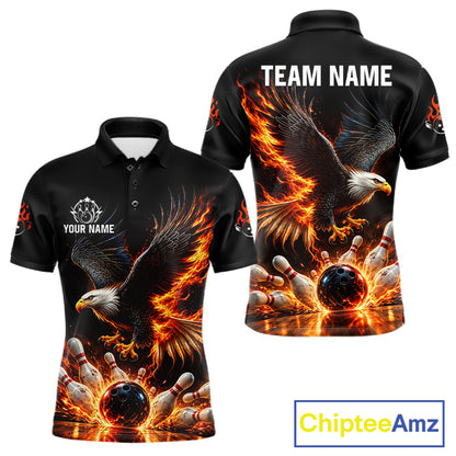 Cosmic Neon Bowling Polo 1/4-Zip Shirt For Men Custom Pink Glowing Butterfly Bowling Jersey Team Uniform NYN4626