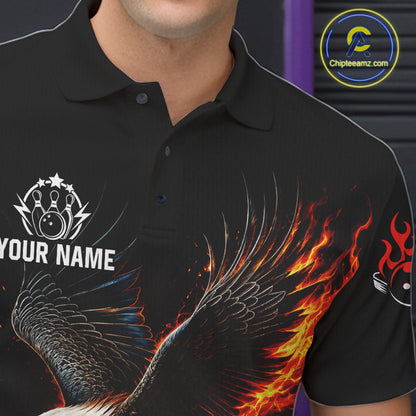 Cosmic Neon Bowling Polo 1/4-Zip Shirt For Men Custom Pink Glowing Butterfly Bowling Jersey Team Uniform NYN4626