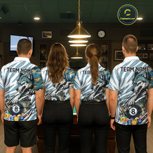 Load image into Gallery viewer, Personalized Wolf Claws 8 Ball Billiard Pool Shirt Custom Funny Billiard 3D Team Attire For Men NYN2951