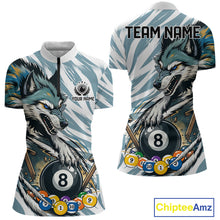 Load image into Gallery viewer, Personalized Wolf Claws 8 Ball Billiard Pool Shirt Custom Funny Billiard 3D Team Attire For Women NYN2951