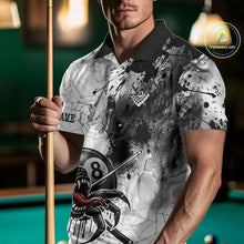 Load image into Gallery viewer, Funny Spider Billiard Pool Shirts For Men Custom Grunge Ball 8 Billiard League Jerseys NYN2304