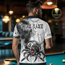 Load image into Gallery viewer, Funny Spider Billiard Pool Shirts For Men Custom Grunge Ball 8 Billiard League Jerseys NYN2304