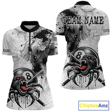 Load image into Gallery viewer, Funny Spider Billiard Pool Shirts For Women Custom Grunge Ball 8 Billiard League Jerseys NYN2304