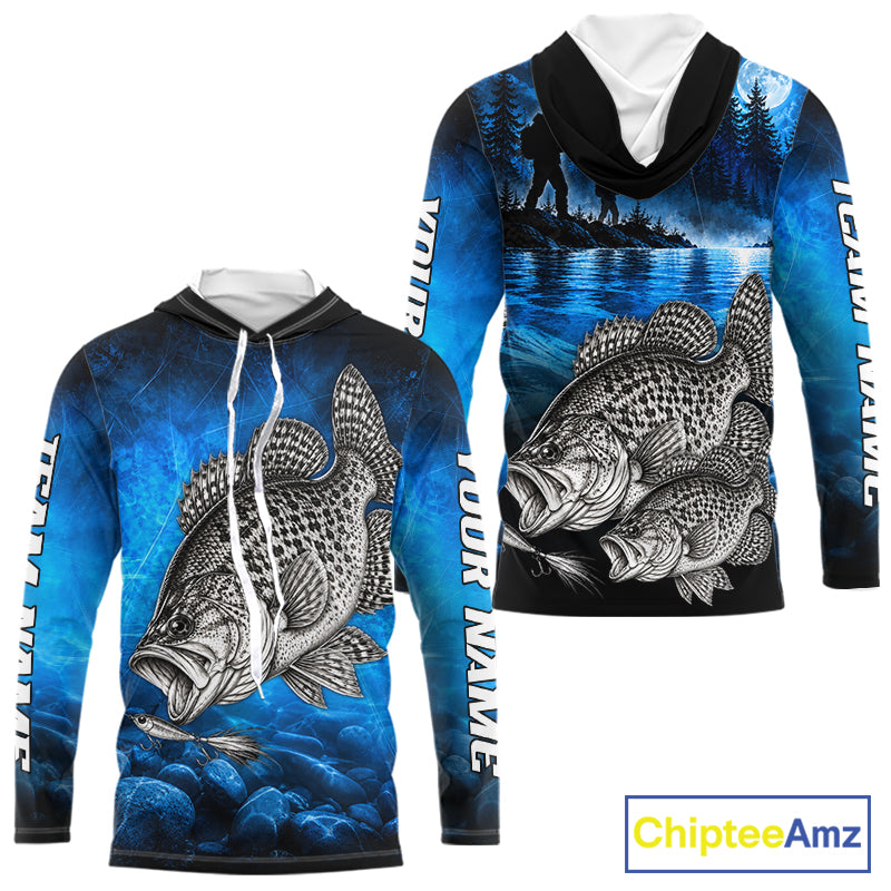 Custom Crappie Fishing Tournament Shirt Fishing Jersey Custom Name Fisherman Short & Long Sleeve Apparel NYN4716