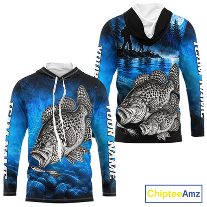 Custom Crappie Fishing Tournament Shirt Fishing Jersey Custom Name Fisherman Short & Long Sleeve Apparel NYN4716