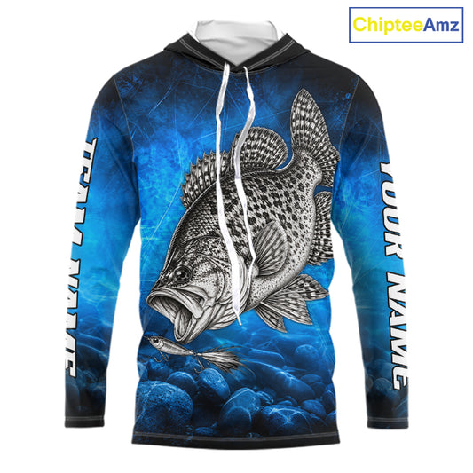 Custom Crappie Fishing Tournament Shirt Fishing Jersey Custom Name Fisherman Short & Long Sleeve Apparel NYN4716