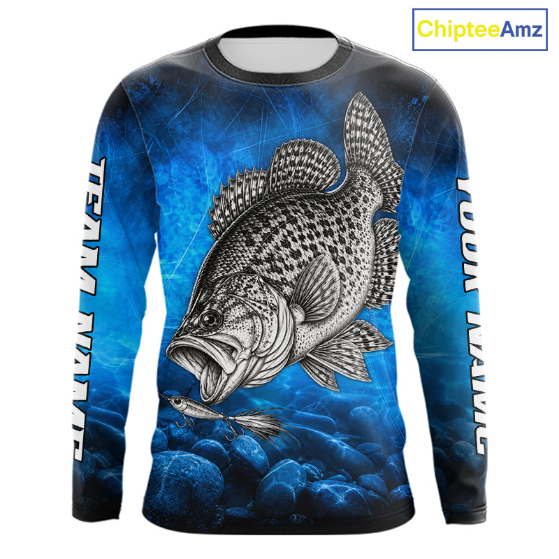 Custom Crappie Fishing Tournament Shirt Fishing Jersey Custom Name Fisherman Short & Long Sleeve Apparel NYN4716
