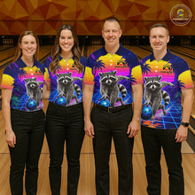 Load image into Gallery viewer, Funny raccoon bowling team shirts custom bowling jerseys for bowlers