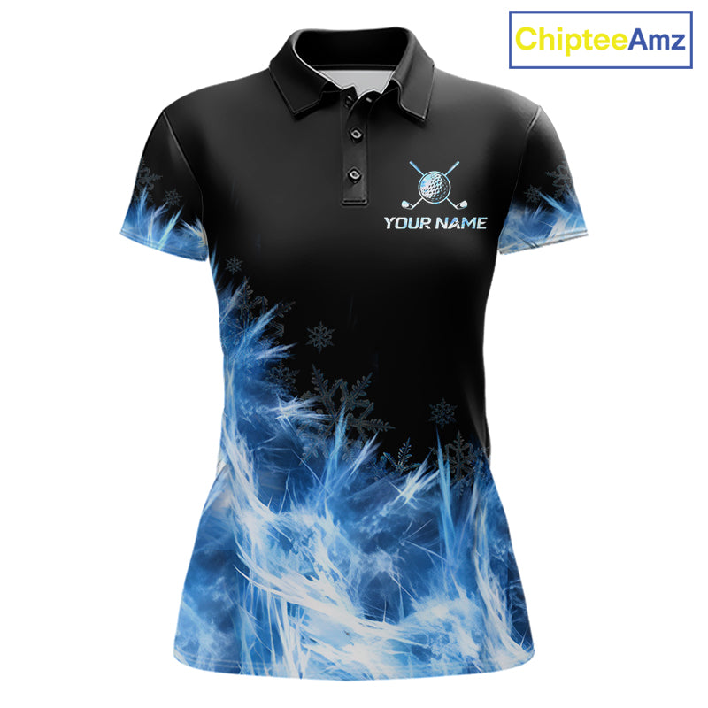 Icy Blue Light Womens Golf Polo Shirt Customize Golf Gifts For Men Golf Team Shirts, Golf Gifts NYN4038