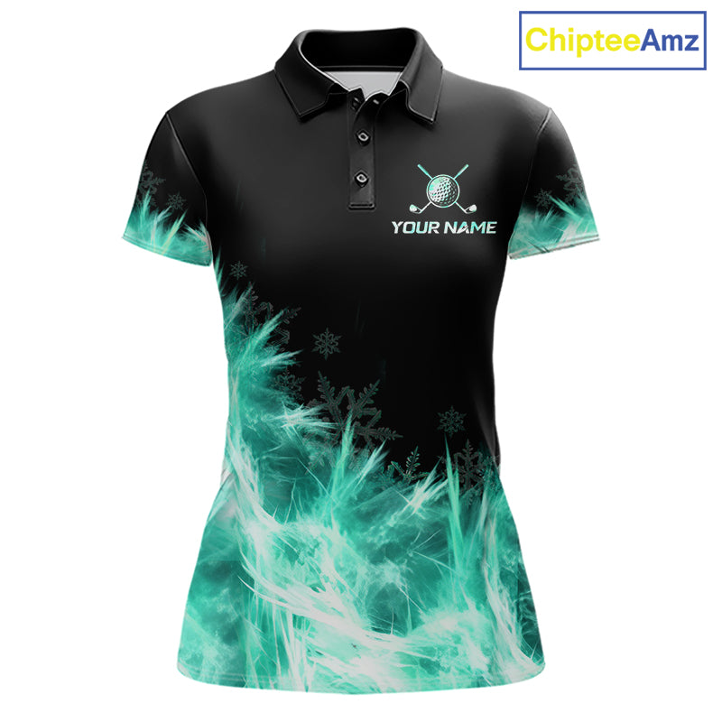 Icy Teal Light Womens Golf Polo Shirt Customize Golf Gifts For Men Golf Team Shirts, Golf Gifts NYN4039