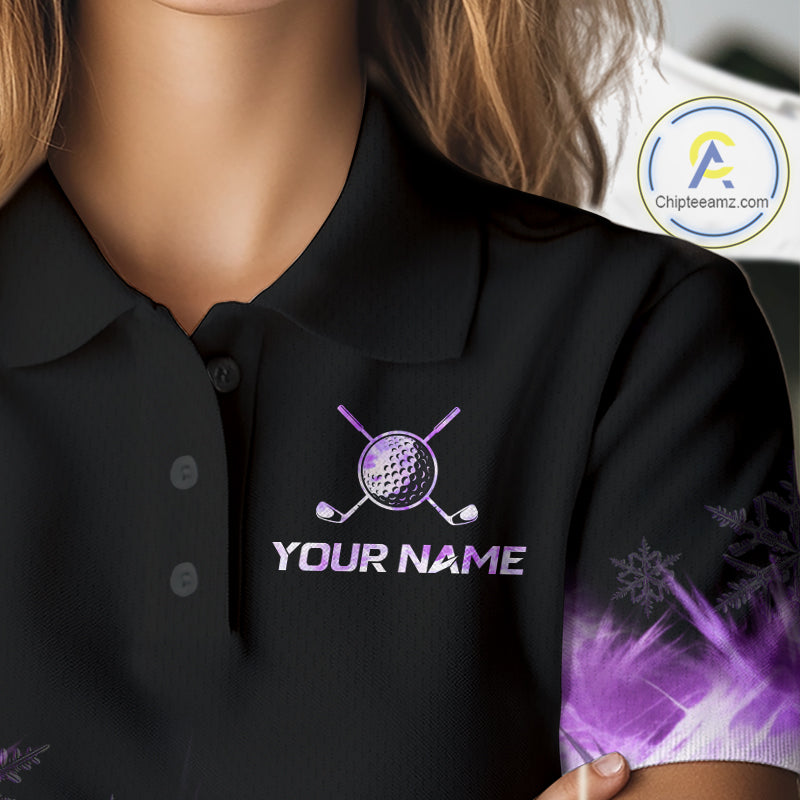 Icy Purple Light Womens Golf Polo Shirt Customize Golf Gifts For Men Golf Team Shirts, Golf Gifts NYN4040