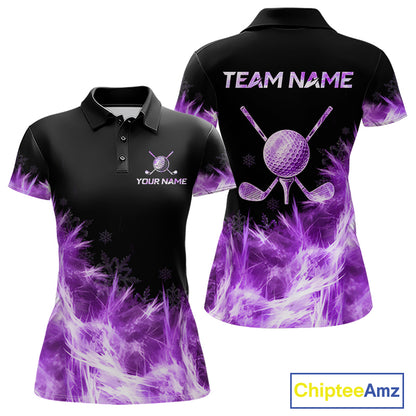 Icy Purple Light Womens Golf Polo Shirt Customize Golf Gifts For Men Golf Team Shirts, Golf Gifts NYN4040