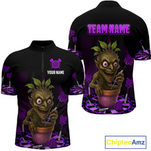 Load image into Gallery viewer, Plant Mage With Purple Darts Men's Funny Darts Shirt - Custom Name For Players NYN0511