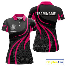 Load image into Gallery viewer, Custom Dart Jersey - Fuchsia &amp; Ebony Panther Power | Personalized Name For Women NYN0325