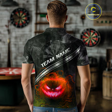 Load image into Gallery viewer, Halloween Men Darts Shirt Personalized Red Pumpkin Dartboard, Halloween Dart Jerseys NYN1165