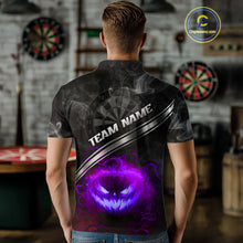 Load image into Gallery viewer, Halloween Men Darts Shirt Personalized Purple Pumpkin Dartboard, Halloween Dart Jerseys NYN1166