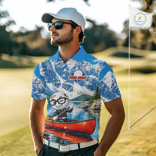 Load image into Gallery viewer, Golf Ball Canoe Golf Apparel Funny Golf Polos For Men Custom Golf Team Outfits, Upf Golf Shirts NYN3322