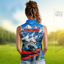 Load image into Gallery viewer, Golf Ball Canoe Golf Apparel Funny Golf Sleeveless Polos For Women Custom Golf Team Outfits NYN3322