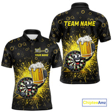 Load image into Gallery viewer, Funny Dartboard Cheer Beer Darts Team Shirt For Men Personalized Dart Polo Jerseys NYN2574