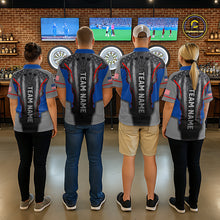 Load image into Gallery viewer, Custom Grunge American Flag Darts Polo &amp; 1/4-Zip For Women, Patriotic Dart Jerseys For Team NYN3342