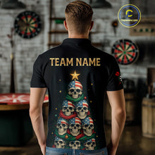 Load image into Gallery viewer, Custom Funny Christmas Darts Shirt For Men Outfits Xmas Holiday Skull Dart Jerseys NYN1279