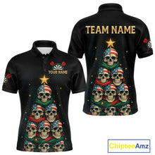 Load image into Gallery viewer, Custom Funny Christmas Darts Shirt For Men Outfits Xmas Holiday Skull Dart Jerseys NYN1279