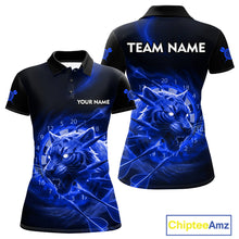 Load image into Gallery viewer, Custom Purple Fantasy Tiger Storm Dart Arrow Darts Polo Shirt For Women Dart Team Jerseys NYN1823