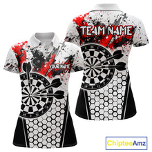 Load image into Gallery viewer, Dartboard Halftone Hexagon Grunge Darts Shirt For Women - Personalized Name For Players NYN0681