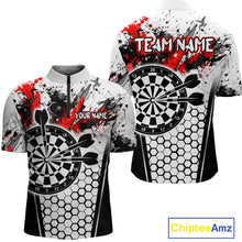 Load image into Gallery viewer, Dartboard Halftone Hexagon Grunge Darts Shirt For Men - Personalized Name For Players NYN0681