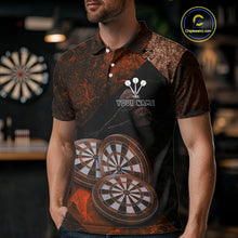 Load image into Gallery viewer, Triple Dartboards Grunge Darts Shirt For Men Custom Name For Players | Opt2 - Red NYN0686