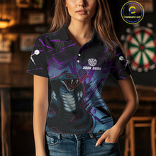 Load image into Gallery viewer, Fierce Cobra Multi Color Grunge Women&#39;s Dart Shirt - Custom Name For Darts Jersey NYN0456